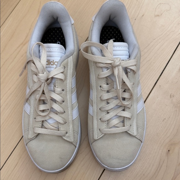 adidas Shoes - Adidas Cream and White Casual Sneakers